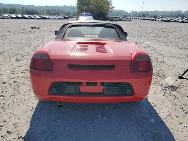 JTDFR3200Y0006102 - 2000 TOYOTA MR2 SPYDER RED photo 6