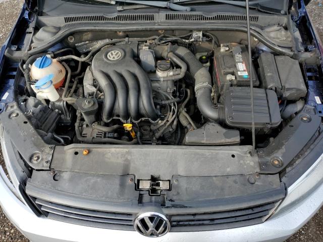 3VW2K7AJ2CM327971 - 2012 VOLKSWAGEN JETTA BASE ლურჯი ფოტო 11