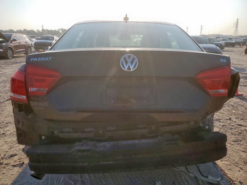 1VWBH7A37DC107180 - 2013 VOLKSWAGEN PASSAT SE BLACK photo 6