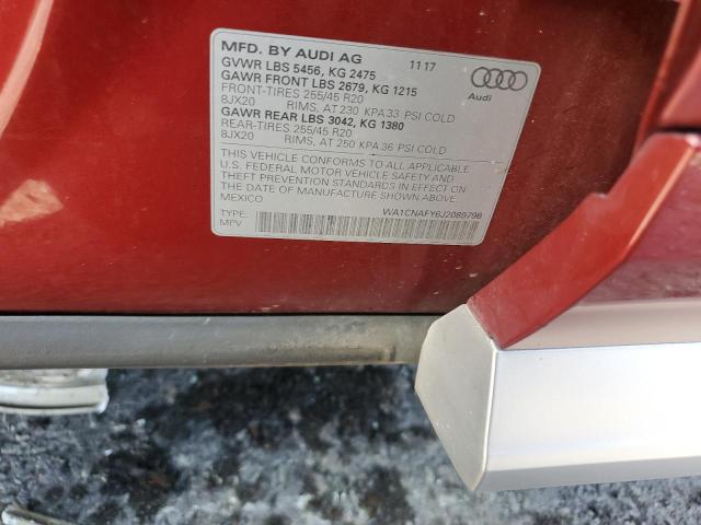 WA1CNAFY6J2089798 - 2018 AUDI Q5 PRESTIGE RED photo 14