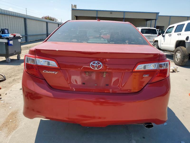 4T1BF1FK9CU554636 - 2012 TOYOTA CAMRY BASE RED photo 6