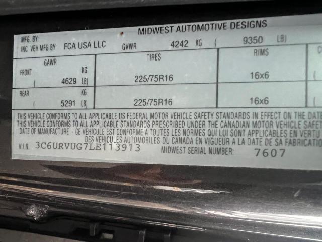 3C6URVUG7LE113913 - 2020 RAM PROMASTER 3500 HIGH 石墨色 照片 10