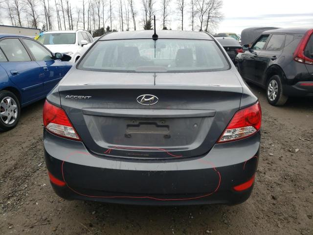 KMHCT4AE0CU242768 - 2012 HYUNDAI ACCENT GLS CHARCOAL photo 6