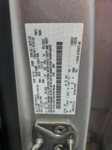 1FMCU0F72HUB15544 - 2017 FORD ESCAPE S SILVER photo 13