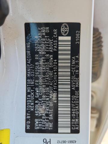 4T1BF1FK5HU410704 - 2017 TOYOTA CAMRY LE WHITE photo 12