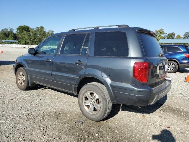 5FNYF18505B022869 - 2005 HONDA PILOT EXL BLUE photo 2