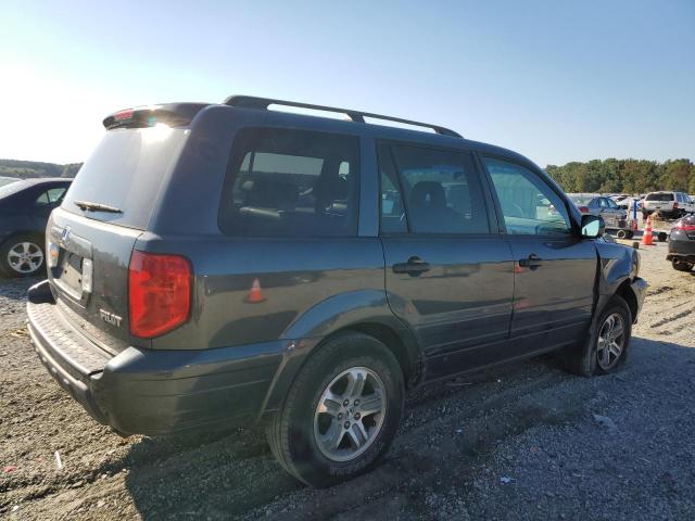 5FNYF18505B022869 - 2005 HONDA PILOT EXL BLUE photo 3