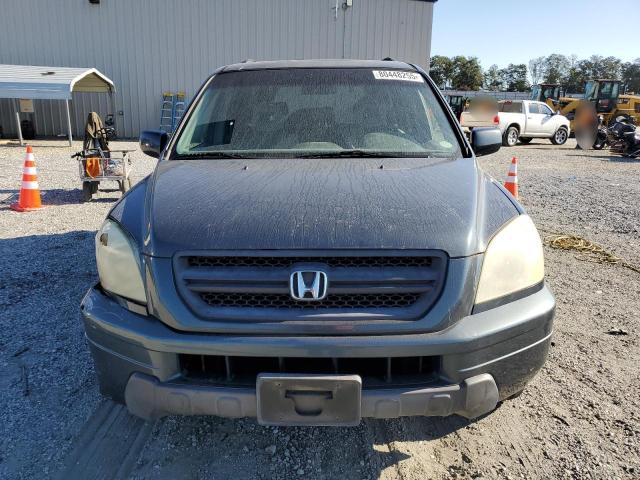 5FNYF18505B022869 - 2005 HONDA PILOT EXL BLUE photo 5
