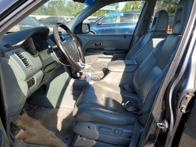 5FNYF18505B022869 - 2005 HONDA PILOT EXL BLUE photo 7