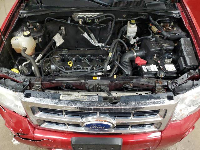 1FMCU9D7XBKB61777 - 2011 FORD ESCAPE XLT RED photo 12