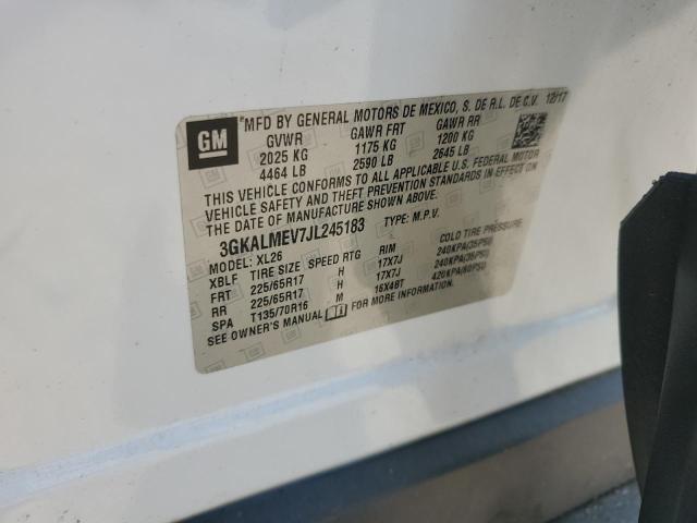 3GKALMEV7JL245183 - 2018 GMC TERRAIN SLE WHITE photo 14