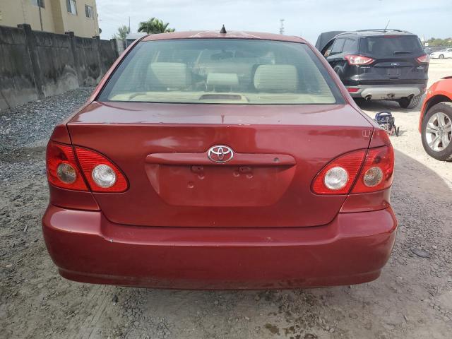 1NXBR32E08Z988020 - 2008 TOYOTA COROLLA CE RED photo 6