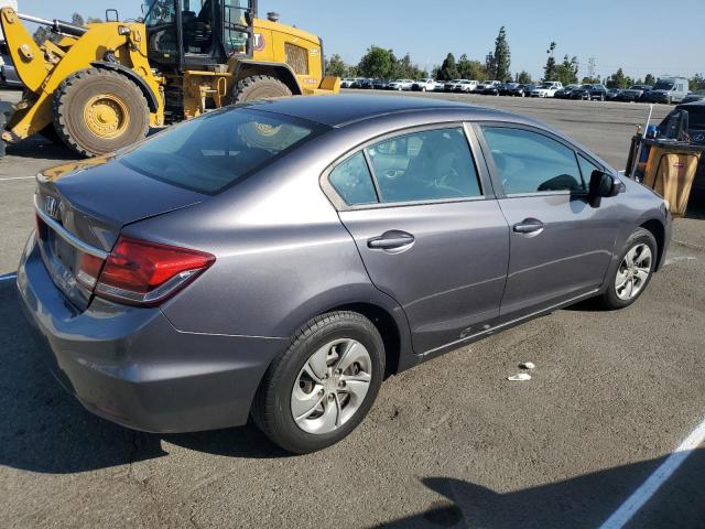 19XFB2F51EE270596 - 2014 HONDA CIVIC LX GRAY photo 3