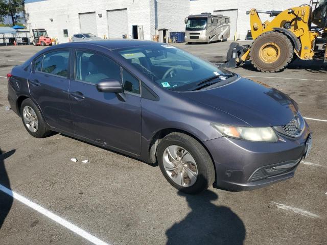 19XFB2F51EE270596 - 2014 HONDA CIVIC LX GRAY photo 4