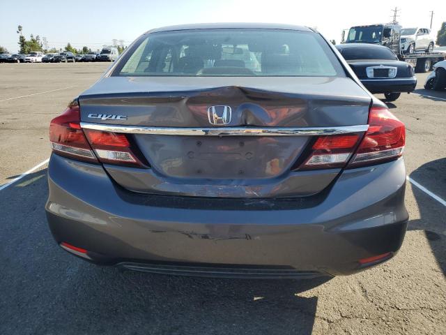 19XFB2F51EE270596 - 2014 HONDA CIVIC LX GRAY photo 6