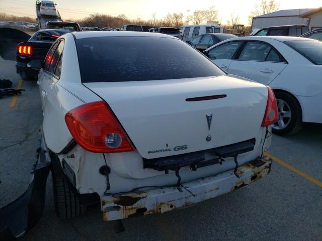 1G2ZG57B084271186 - 2008 PONTIAC G6 BASE WHITE photo 6