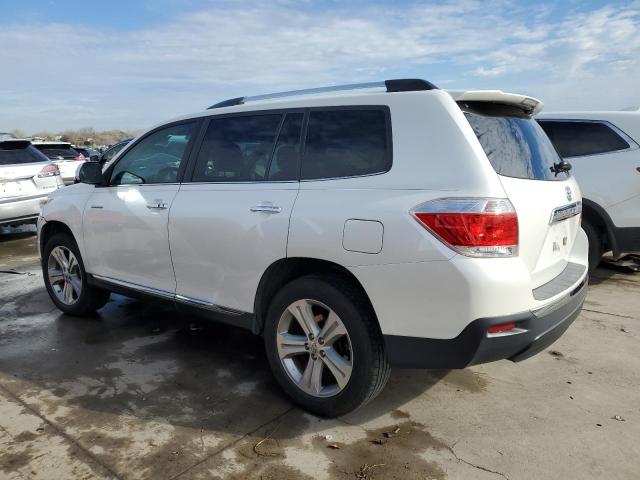 5TDYK3EH2CS058688 - 2012 TOYOTA HIGHLANDER LIMITED WHITE photo 2