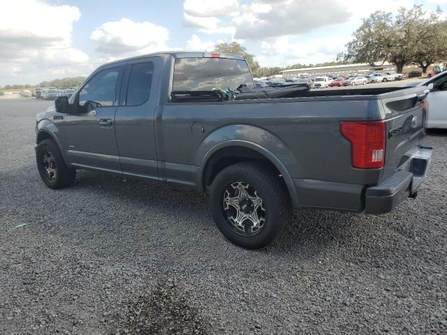 1FTEX1CPXFFB57167 - 2015 FORD F150 SUPER CAB GRAY photo 2