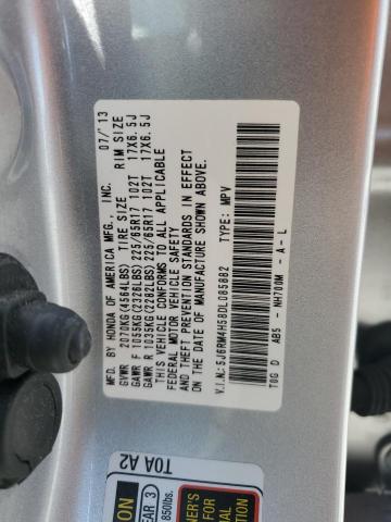 5J6RM4H58DL085882 - 2013 HONDA CR-V EX SILVER photo 14