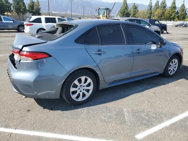 5YFEPMAE7MP177191 - 2021 TOYOTA COROLLA LE BLUE photo 3