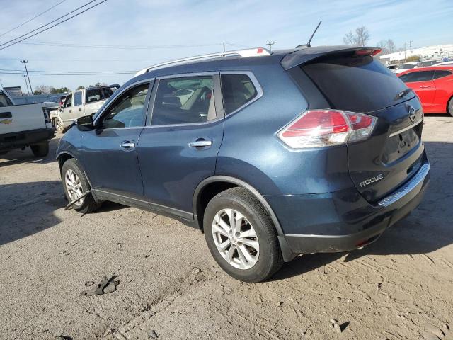 KNMAT2MV7FP549935 - 2015 NISSAN ROGUE S BLUE photo 2