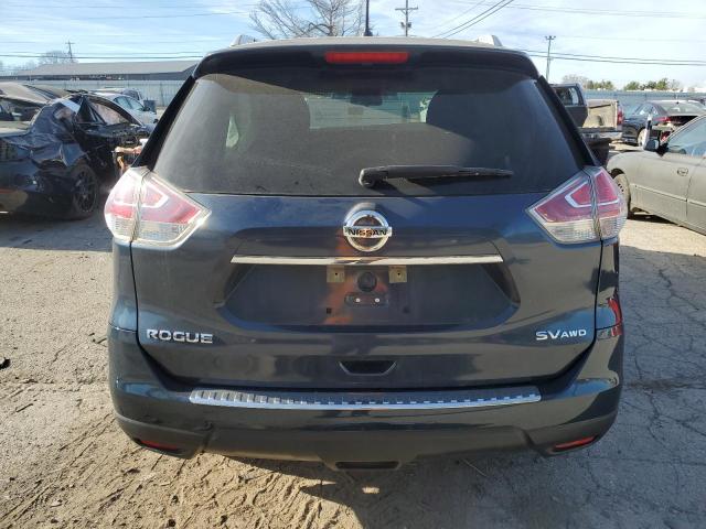 KNMAT2MV7FP549935 - 2015 NISSAN ROGUE S BLUE photo 6