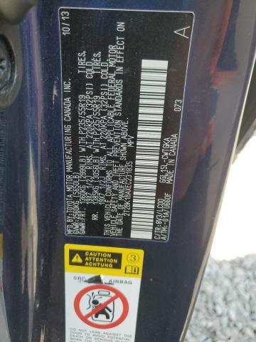 2T2BK1BAXEC231835 - 2014 LEXUS RX 350 BASE ლურჯი ფოტო 13