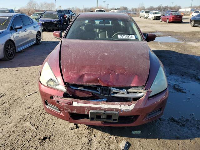 1HGCM66556A025519 - 2006 HONDA ACCORD EX BURGUNDY photo 5