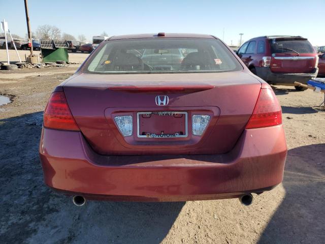 1HGCM66556A025519 - 2006 HONDA ACCORD EX BURGUNDY photo 6