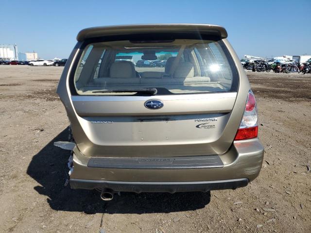 JF1SG656X8H700499 - 2008 SUBARU FORESTER 2.5X PREMIUM TAN photo 6