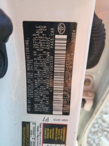 4T1BF1FK4FU065338 - 2015 TOYOTA CAMRY LE WHITE photo 13