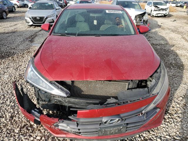 KMHD74LF4KU780502 - 2019 HYUNDAI ELANTRA SE RED photo 5