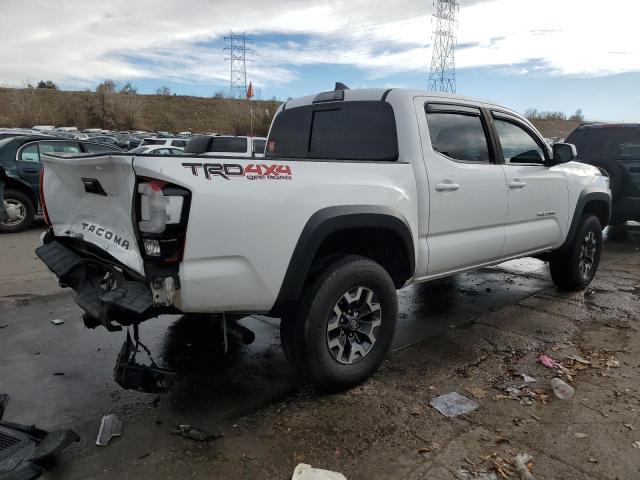 3TMCZ5AN0KM207255 - 2019 TOYOTA TACOMA DOUBLE CAB WHITE photo 3