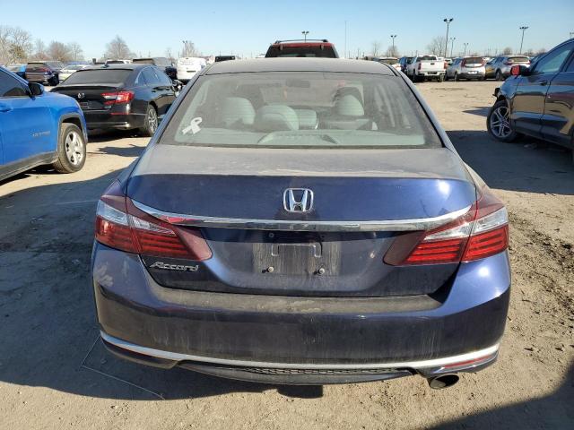 1HGCR2F33GA190639 - 2016 HONDA ACCORD LX BLUE photo 6