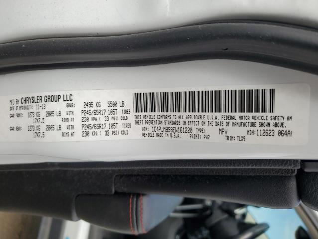 1C4PJMBS8EW161220 - 2014 JEEP CHEROKEE TRAILHAWK WHITE photo 12