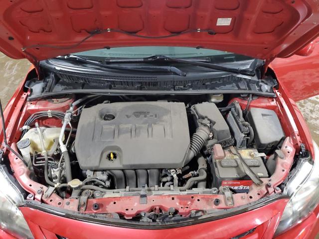 2T1BU4EEXDC939256 - 2013 TOYOTA COROLLA BASE Червоний фото 11