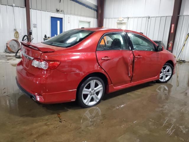 2T1BU4EEXDC939256 - 2013 TOYOTA COROLLA BASE Червоний фото 3