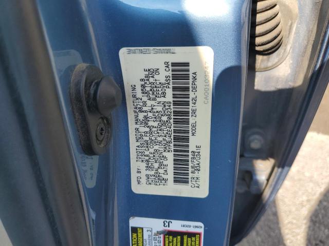 5YFBU4EE4DP082349 - 2013 TOYOTA COROLLA BASE أزرق صورة 13