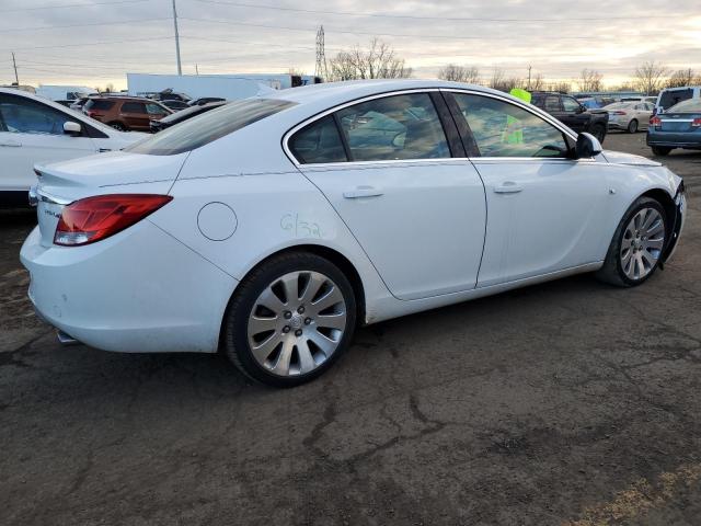 W04G05GV9B1118438 - 2011 BUICK REGAL CXL WHITE photo 3