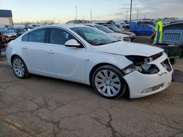 W04G05GV9B1118438 - 2011 BUICK REGAL CXL WHITE photo 4