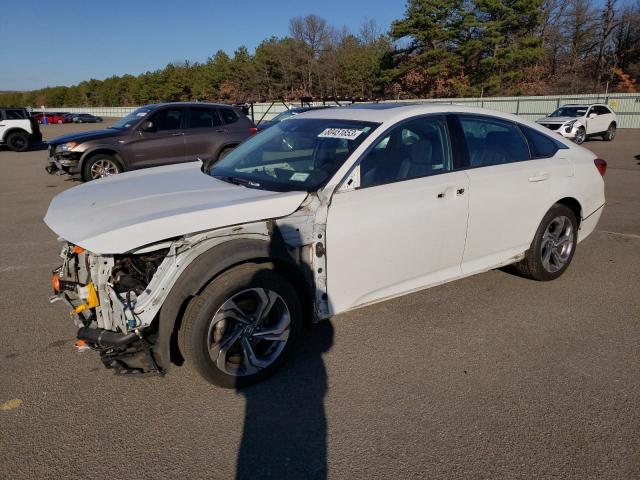 1HGCV1F55KA149641 - 2019 HONDA ACCORD EXL WHITE photo 1