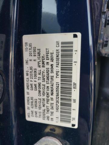 1HGCP26329A055421 - 2009 HONDA ACCORD LX PURPLE photo 12