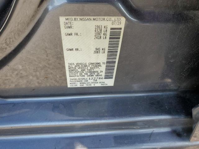 1N4BL4CV4LC122786 - 2020 NISSAN ALTIMA SR Graphit Foto 12