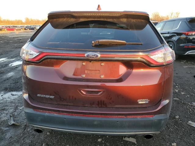 2FMPK4J99GBC51391 - 2016 FORD EDGE SEL MAROON photo 6