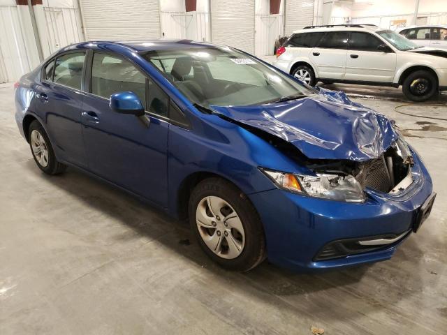 19XFB2F57DE056243 - 2013 HONDA CIVIC LX BLUE photo 4