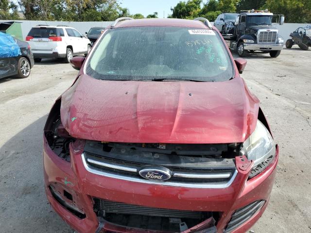 1FMCU0J92EUB78261 - 2014 FORD ESCAPE TITANIUM RED photo 5