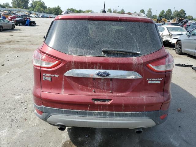 1FMCU0J92EUB78261 - 2014 FORD ESCAPE TITANIUM RED photo 6