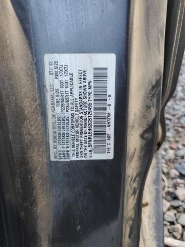 5FNRL5H62CB129495 - 2012 HONDA ODYSSEY EXL GRAY photo 13