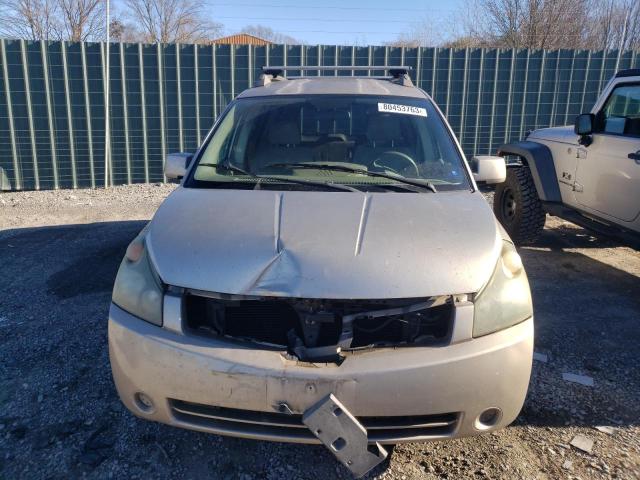 5N1BV28U65N130576 - 2005 NISSAN QUEST S TAN photo 5