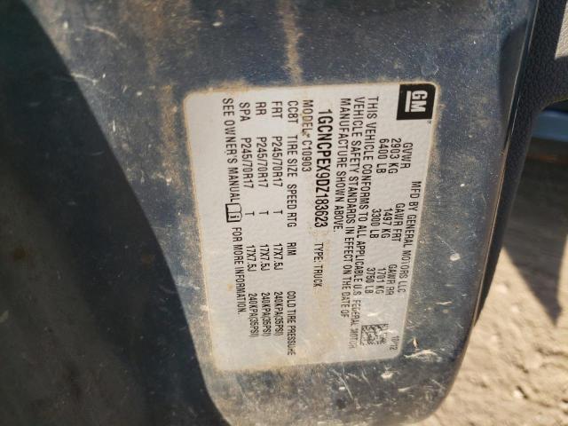 1GCNCPEX9DZ183623 - 2013 CHEVROLET SILVERADO C1500 TEAL photo 12